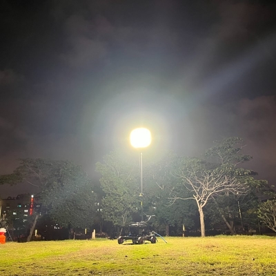 Layout LitePro DLX IP65 600W Lampade da campo a LED Torre a palloncini per cantiere notturno