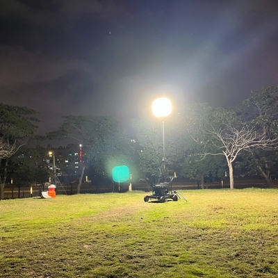 Servizio di illuminazione di 320W DIALux evo Layout 51200lm Tripod Light Tower per emergenza