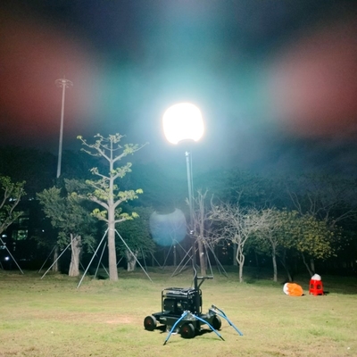 Servizio di illuminazione di 320W DIALux evo Layout 51200lm Tripod Light Tower per emergenza