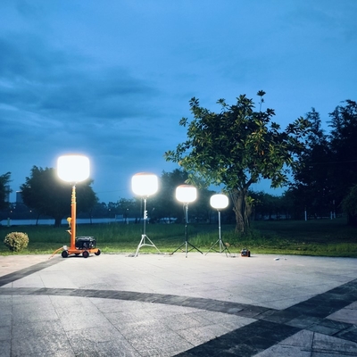 Torri di illuminazione portatili a forma di palloncino da 1000 W con design brevettato di carrello e generatore