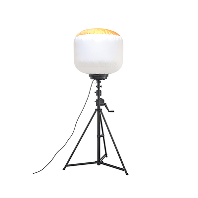 Lumi di palloncino all'aperto a LED a tre ruote a manica 600W Torre luminosa mobile per appaltatore