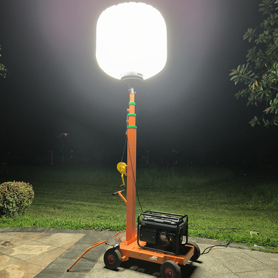Telescopico Generatore portatile di torri di luce portatile 1400W Lampade a sfere a led 224000lm