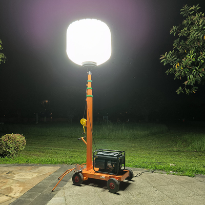 Alta potenza LED Telescoping Light Tower 1400W Balloon Outdoor Tower Lampade per industriali