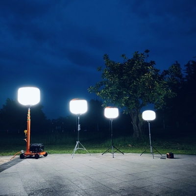 1200Watt luci a sfera a LED torre treppiede luci di lavoro esterno per appaltatori