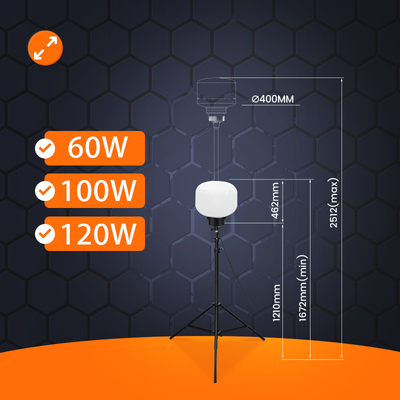 Luce a sfera esterna a LED 120W 150W Torre luminosa mobile per feste