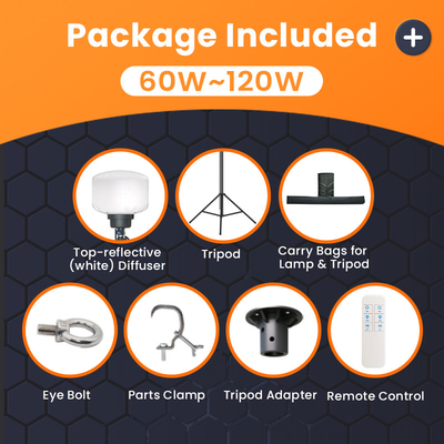 5000 ore luce a LED da palloncino 60W 100W torre di luce a LED per le feste campi