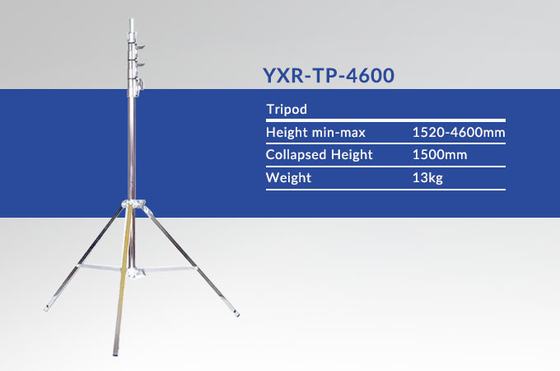 4.6m Balloon LED Light Stripod Manuale sollevamento LED work light stand di treppiede