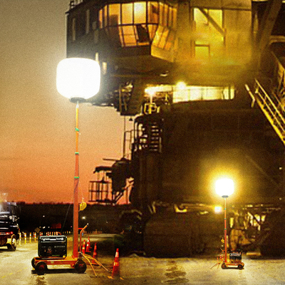 Lampada per treppiedi mobili 1000W LED Lampada a palloncino Torre per attrezzature di gestione della sicurezza