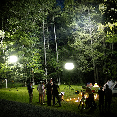 Tripod LED Luci di palloncino 200W Luna Palloncino Torre di illuminazione per il campeggio all'aperto