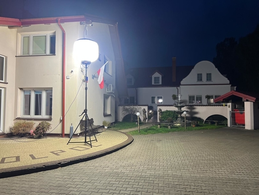 1000W Torre di luci a palloncino portatile senza ombre illuminazione di sicurezza per cantieri, lavori stradali, feste, eventi, luce di salvataggio