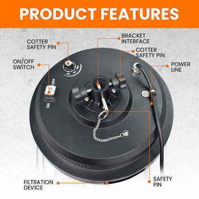 Factory Custom 36W Outdoor LED Flood Light Spotlight regolabile Altezza del palo regolabile per campi di soccorso in caso di catastrofe