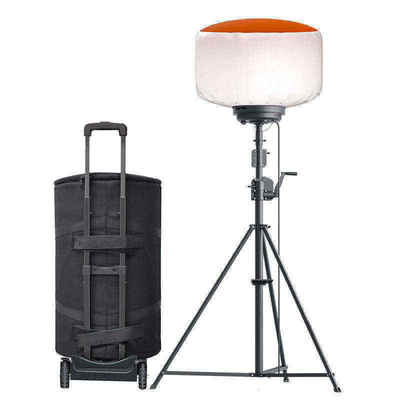 Torre Faro a Pallone LED Portatile 800W IP65 128000lm Illuminazione a 360°