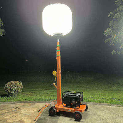 Torre Faro a Pallone LED Portatile 800W IP65 128000lm Illuminazione a 360°
